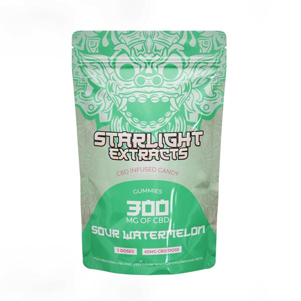 Sour Watermelon starlight cbd gummies